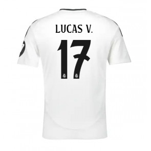 Billiga Real Madrid Lucas Vazquez #17 Hemmatröja 2024-25 Kortärmad